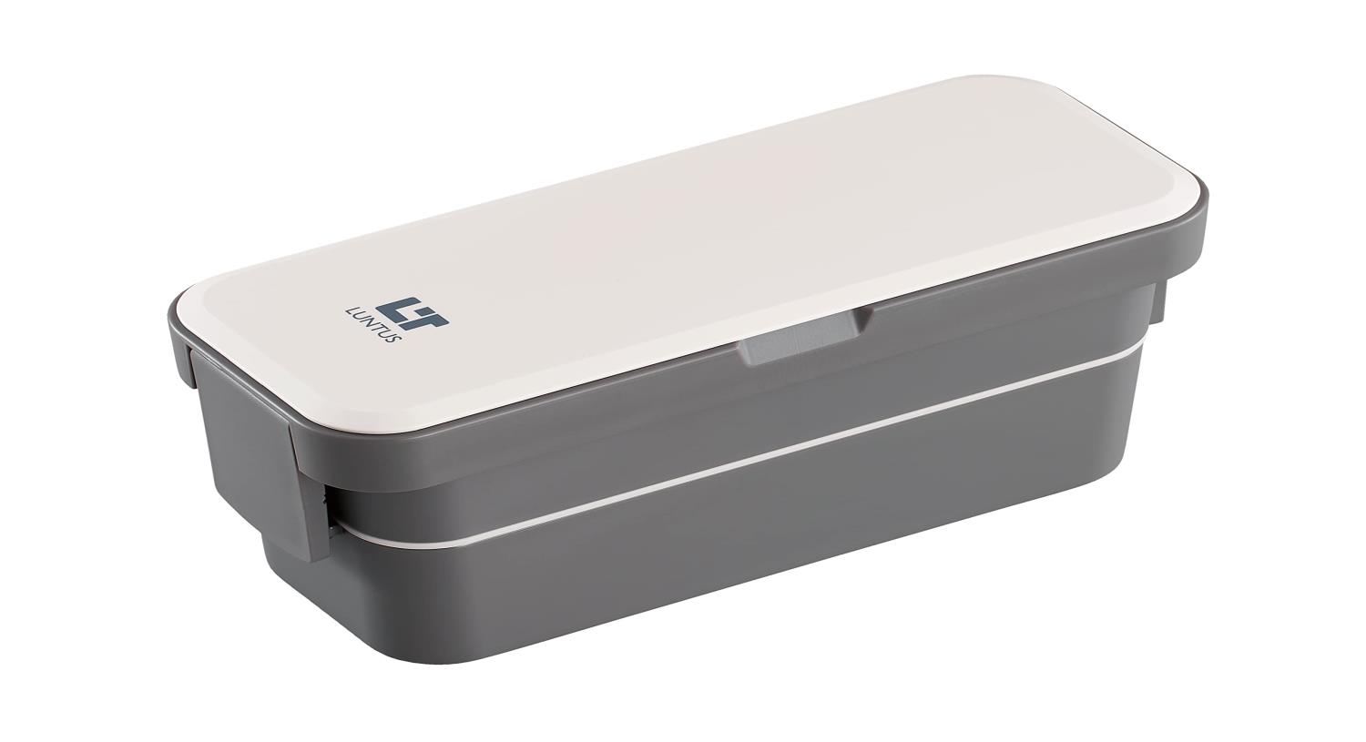 アスベル 弁当箱 ランタス WS-T800C 幅21.3cm×奥行8.6cm×高さ9.4cm バッグ付 ホワイト