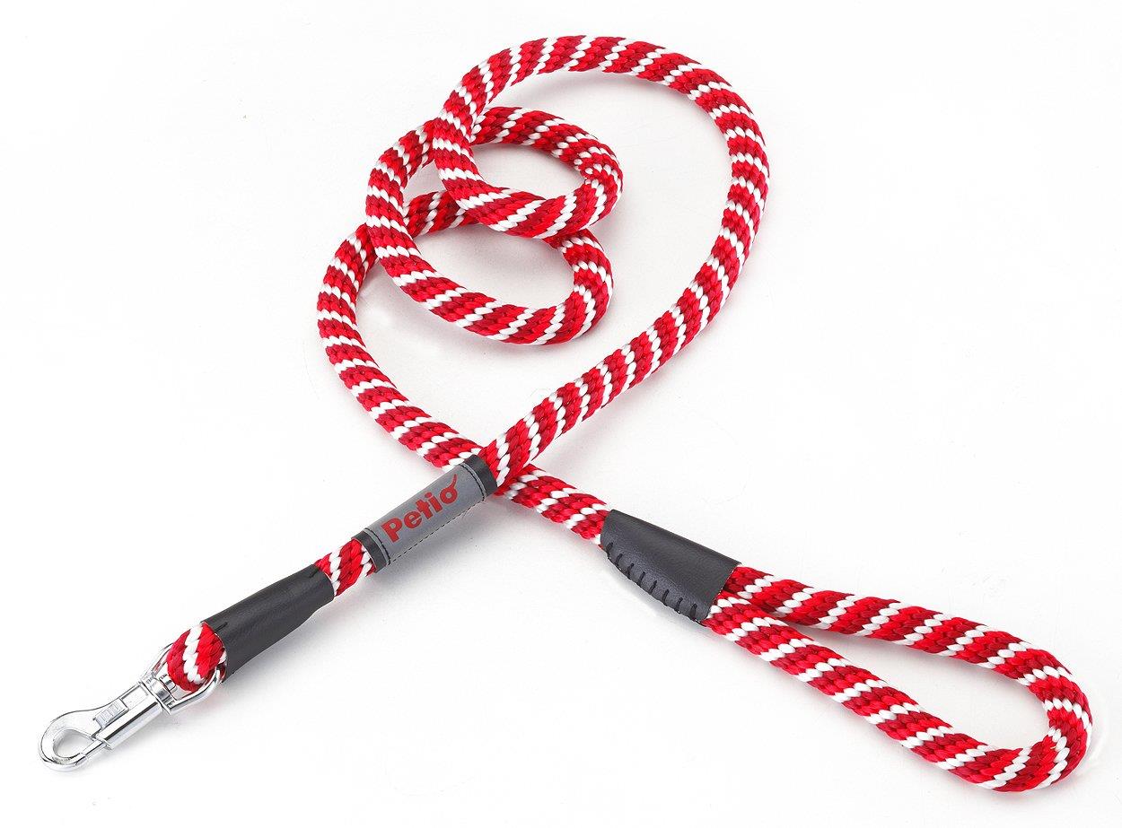 ペティオ (Petio) ベーシックプラス ス パ イ ラ ルリード レッド 中型犬用 15mm