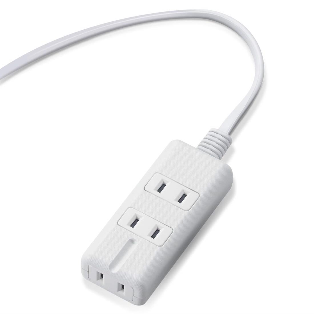 エレコム 電源タップ マグネット 2m 3個口(内3ピン1) ホワイト T-KM01-2320WH
