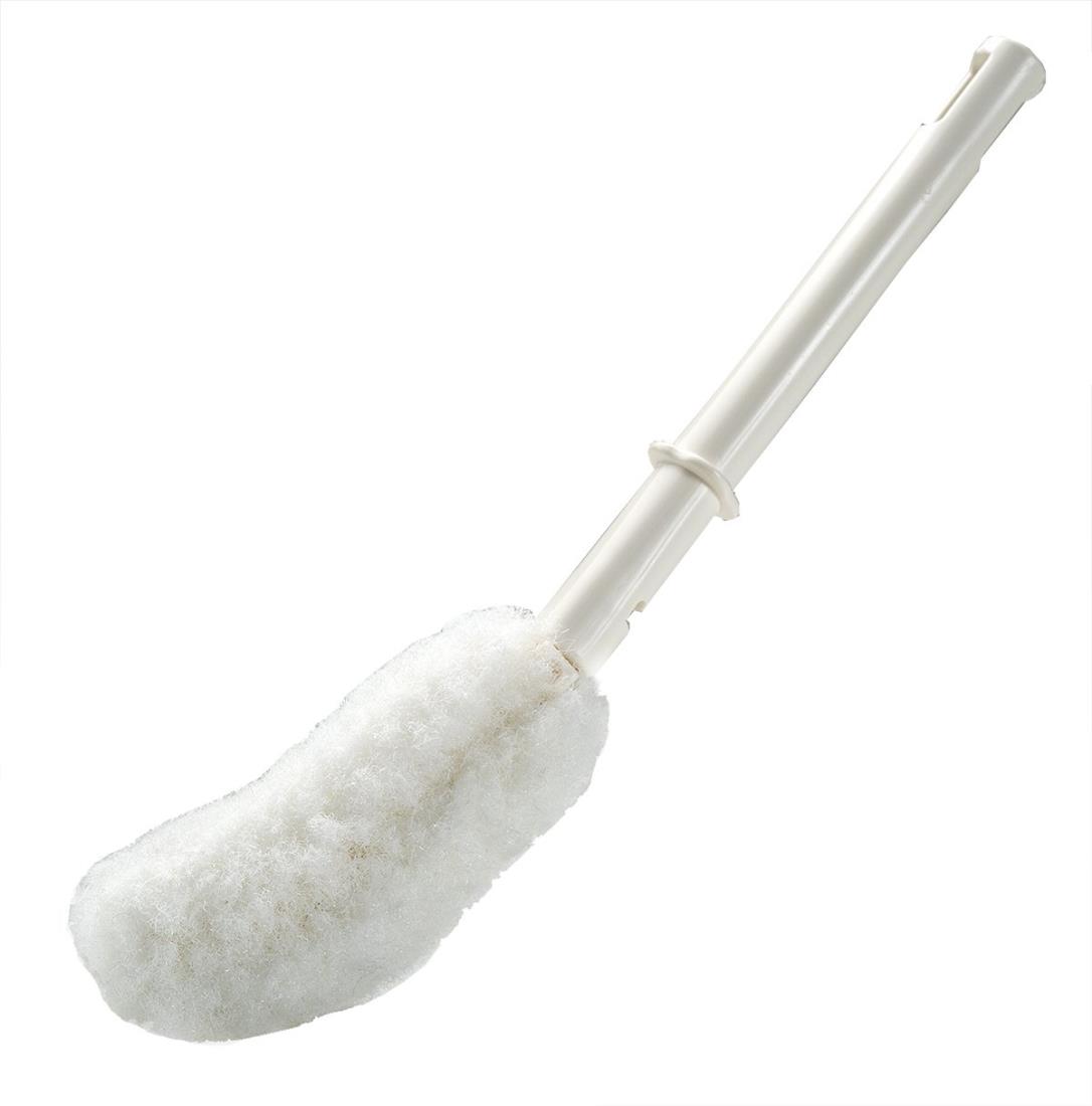 Sankoサンコー やわらか トイレブラシ 傷がつきにくい コンパクト 水だけでも汚れが落とせる特殊繊維 ..