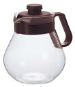 HARIO (ハリオ) ティー & コーヒーサーバー タイム 1,000ml ブラウン コーヒーサーバー 耐熱ガラス 日本製 TCN-100CBR