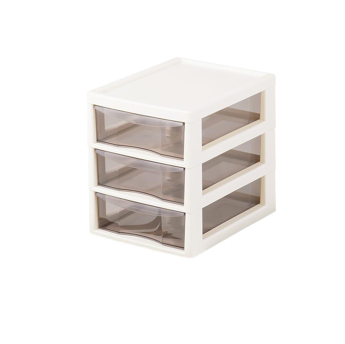 JEJアステージ(JEJ Astage) 書類ケース 引き出し A4 深型 3段 アイボリー アプロス 143004