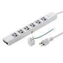 サンワサプライ 電源タップ 3P・6個口 3m TAP-36MG-3|詳細画像