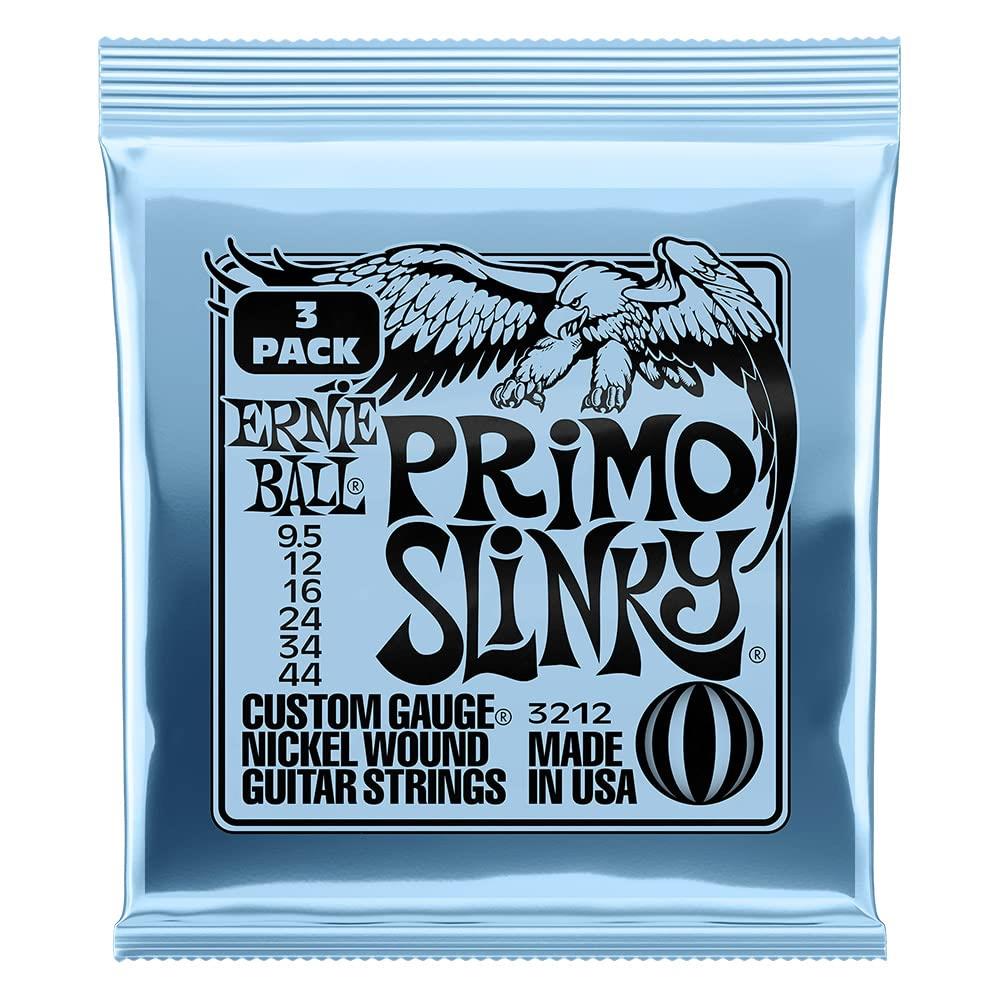 【正規品】 ERNIE BALL 3212 エレキギター弦 (9.5-44) PRIMO SLINKY 3Set Pack