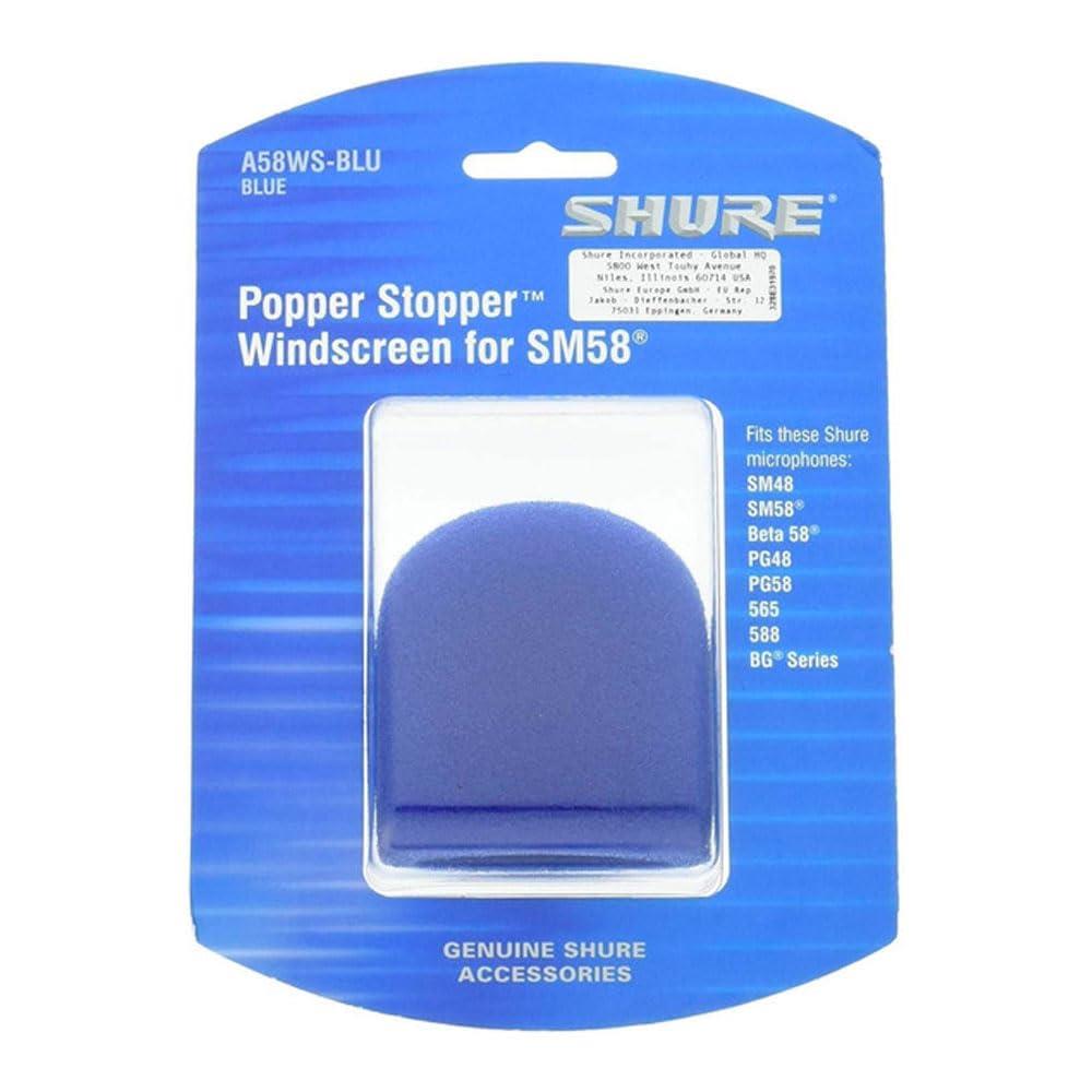 SHURE PG48 PG58 SM48 SM58 Beta58A 565SD用 ウインドスクリ ーン ブルー A58WS-BLU 【国内正規品】