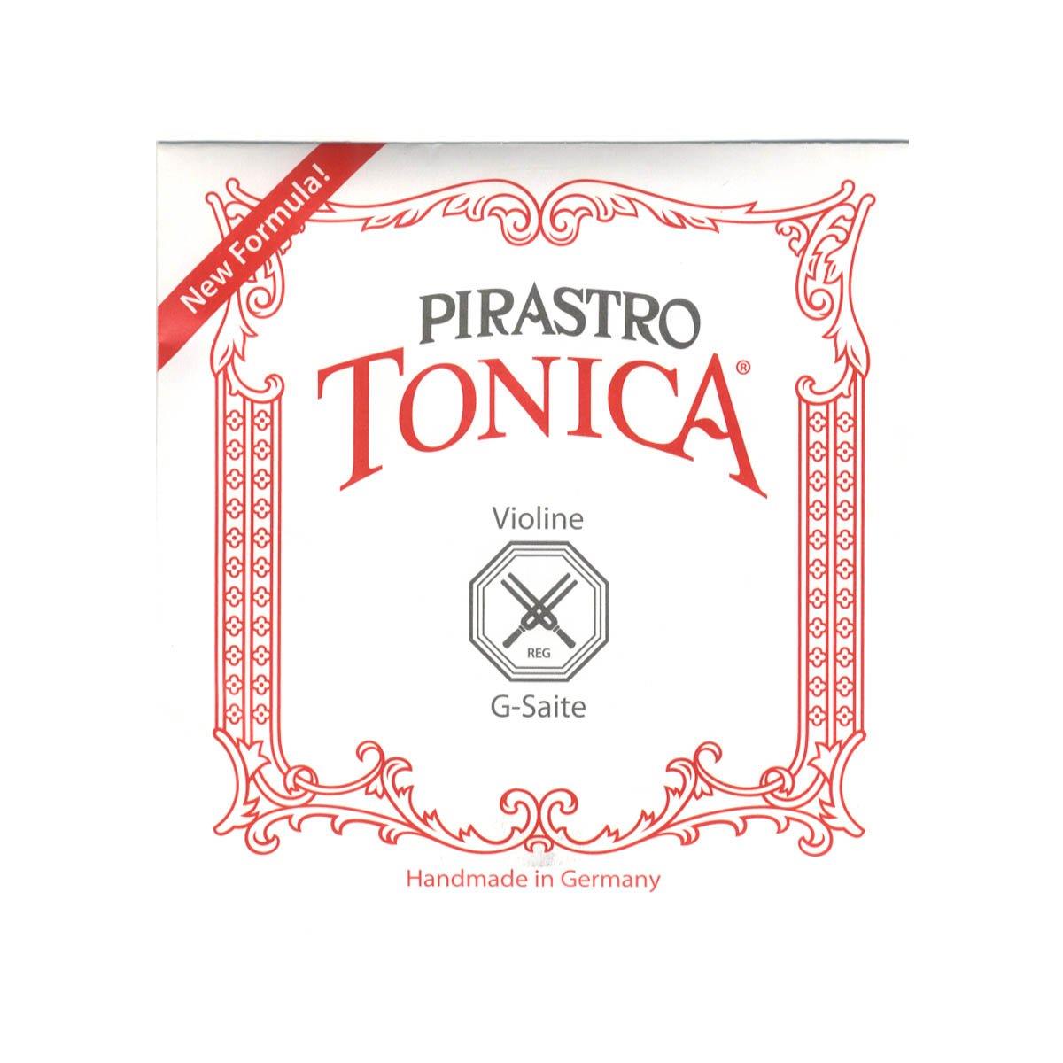 スタイル：G線 4124◆商品名：ピラストロ Tonica トニカ ヴァイオリン弦 G線 ナイロン 4/4 シルヴァー巻 412421弾きやすさに定評のあるシンセティック弦。明るく生き生きとした広がりのある音色、クリアでバランスの取れた響き、力強く豊かな音量、反応の早さが特徴です。ナイロン弦の中では比較的音の反応が早く、きらびやかで豊かな音量が特徴であり使いやすい定番の弦です。またやわらかさも持ち合わせ繊細な美しい音色も引き出すため、根強い人気があります。