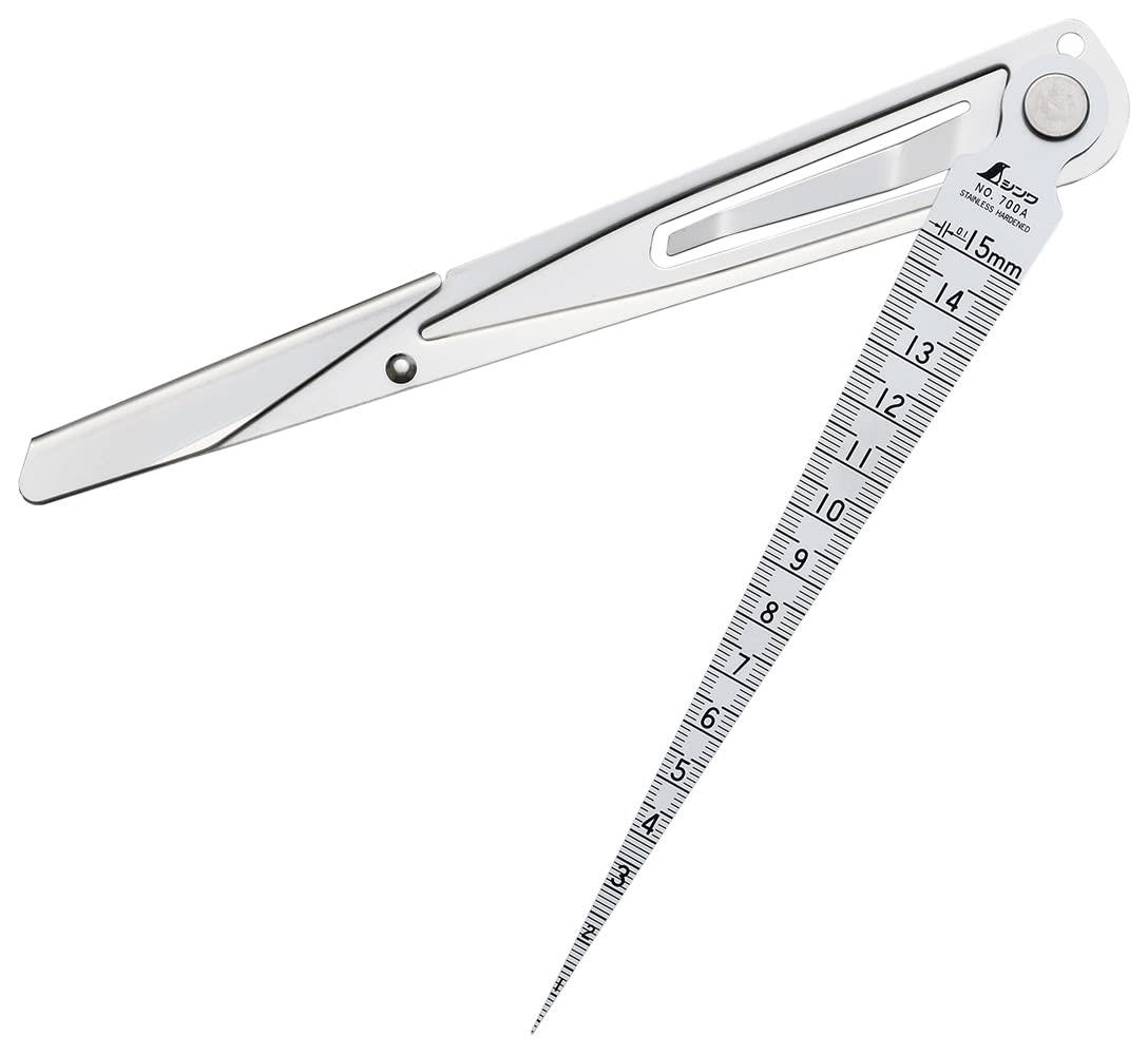 シンワ測定(Shinwa Sokutei) テーパーゲージ 金属ケース付 62603