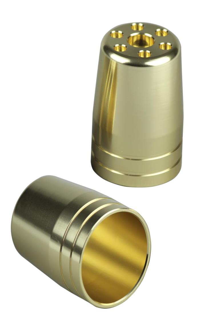 ポッシュフェイス(POSH FAITH) バイク用品 ウルトラヘビーバーエンドアウターのみ 2個入り M6タイプ シャンパンゴールド 031679-12-10 バーエンドキャップ