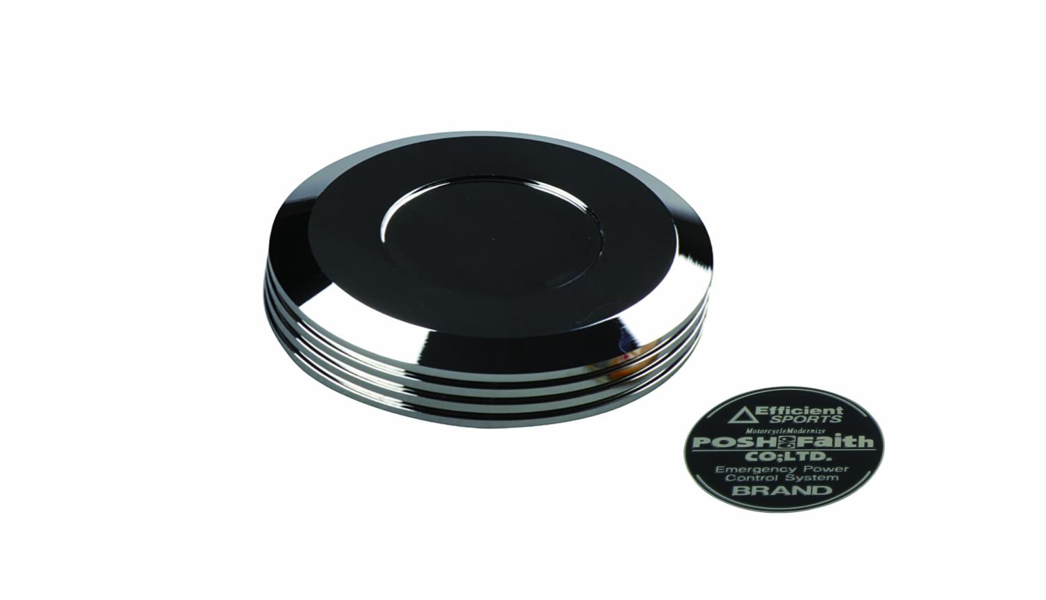 ポッシュフェイス(POSH FAITH) バイク用品 マスターシリンダーキャップ(ネジ込み式) NISSIN(ニッシン) メッキ 500051