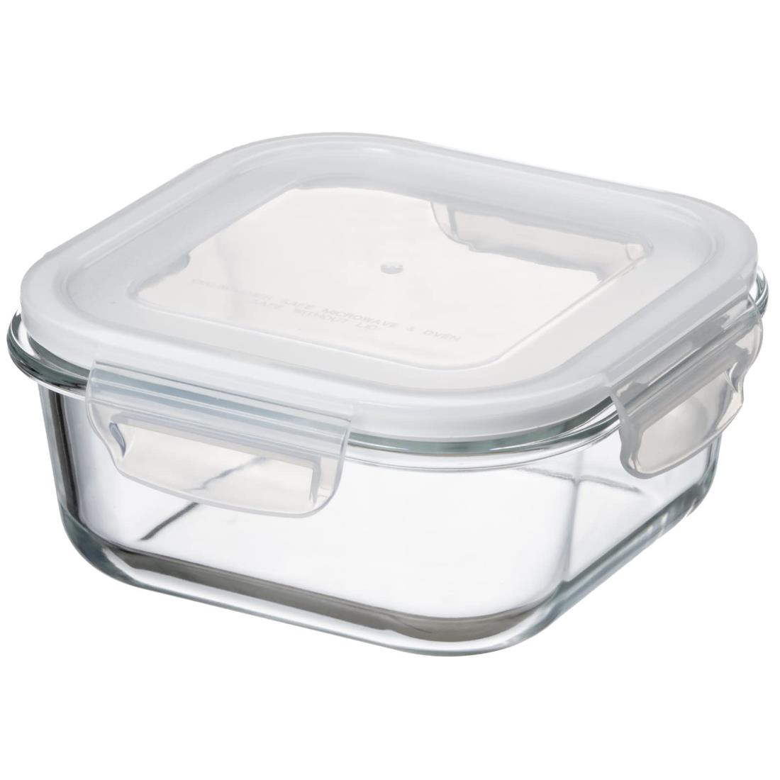 イシガキ産業 イシガキ 保存容器 サイズ:縦18.5×横18.5×高さ7.5cm 正方形 1.17L DL 耐熱ガラス 容器 電子レンジ オーブン 食洗器 対応 4325 ホワイト
