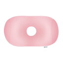 MOGU(モグ) ホールピロー 日本製 身体が求めるビーズクッション へたりにくい パウダービーズ使用 小型(約35x28x14cm) クリアピンク 介護 背当て 昼寝枕 腰当て サポート 頭 オフ ィス リビング 車