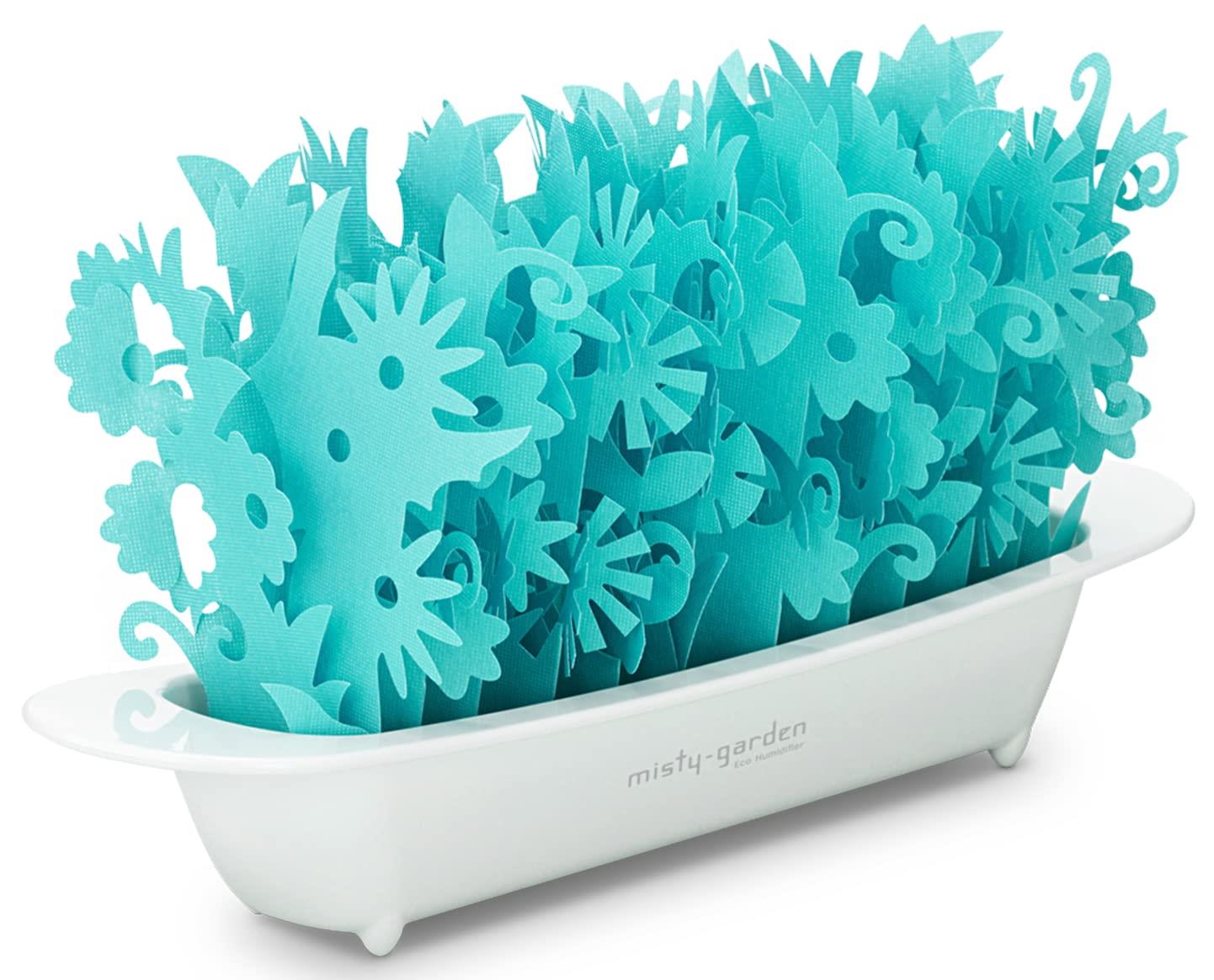 おくだけエコ加湿 ミクニ 加湿器 ミスティガーデン2nd ブルーBL U602-08 エコ加湿 ペーパー加湿 電気不..