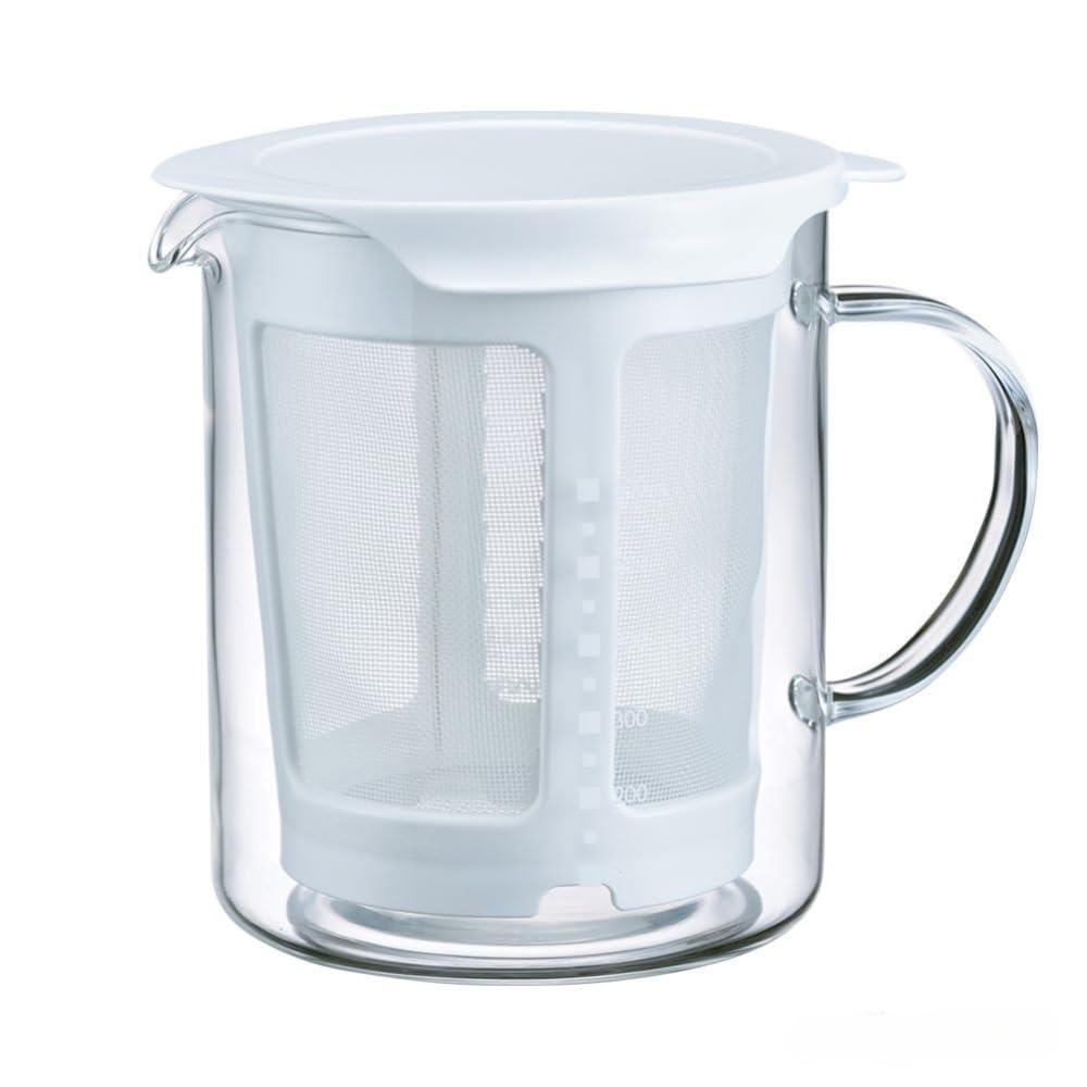 HARIO(ハリオ) だしポット 実用容量 600ml 出汁 電子レンジで簡単 手作り ホワイト 日本製 プレゼント ギフト 贈り物 DP-600-W