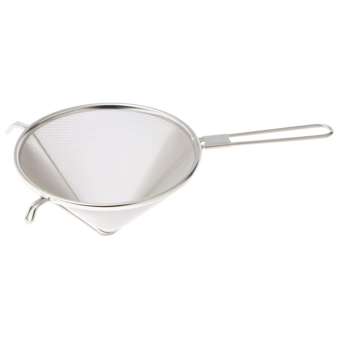 遠藤商事 TKG スープこし三角 21cm 外径×深さ(mm)210×105柄長(mm)140 三角型で汁が集中し便利に使える ..