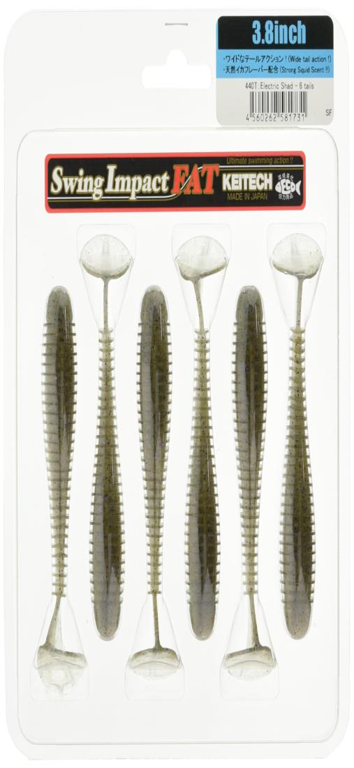 ケイテック(KEITECH) (Keitech) スイングインパクト ファット 3.8インチ #440 エレクトリックシャッド