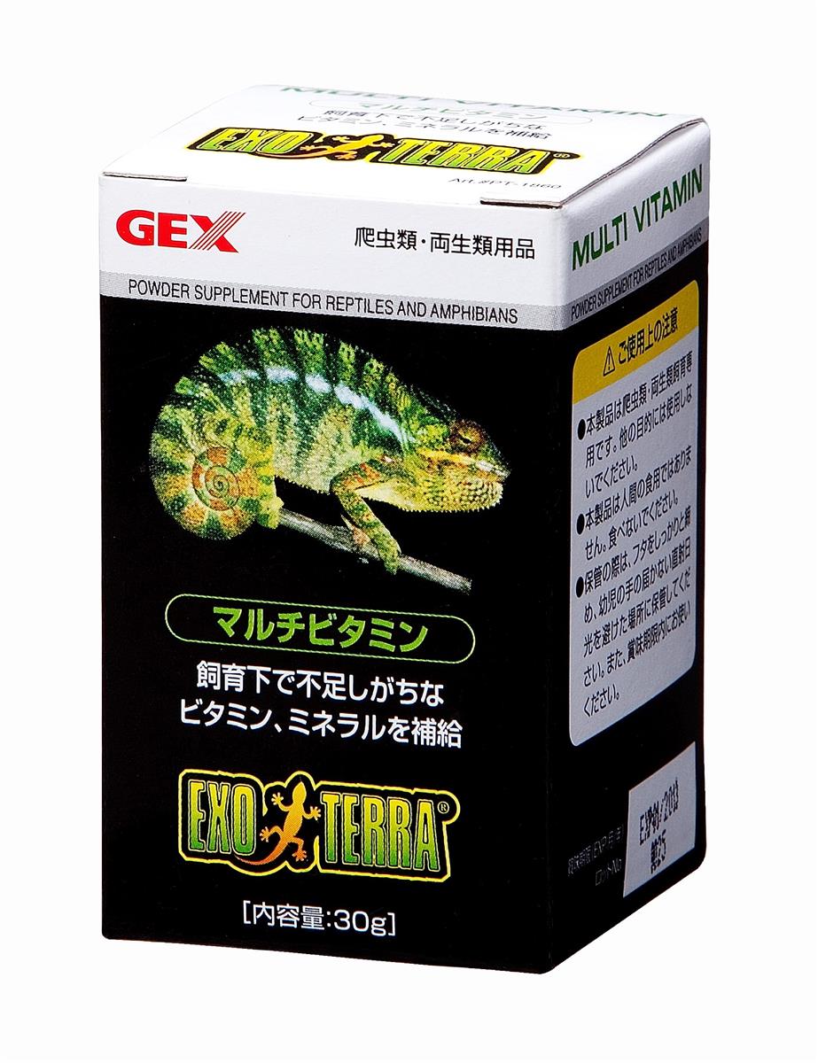 エキゾテラ GEX EXOTERRA マルチビタミン 30g PT1860 不足しがちなビタミンやミネラルなど10種類以上を含有したパウダーサプリ
