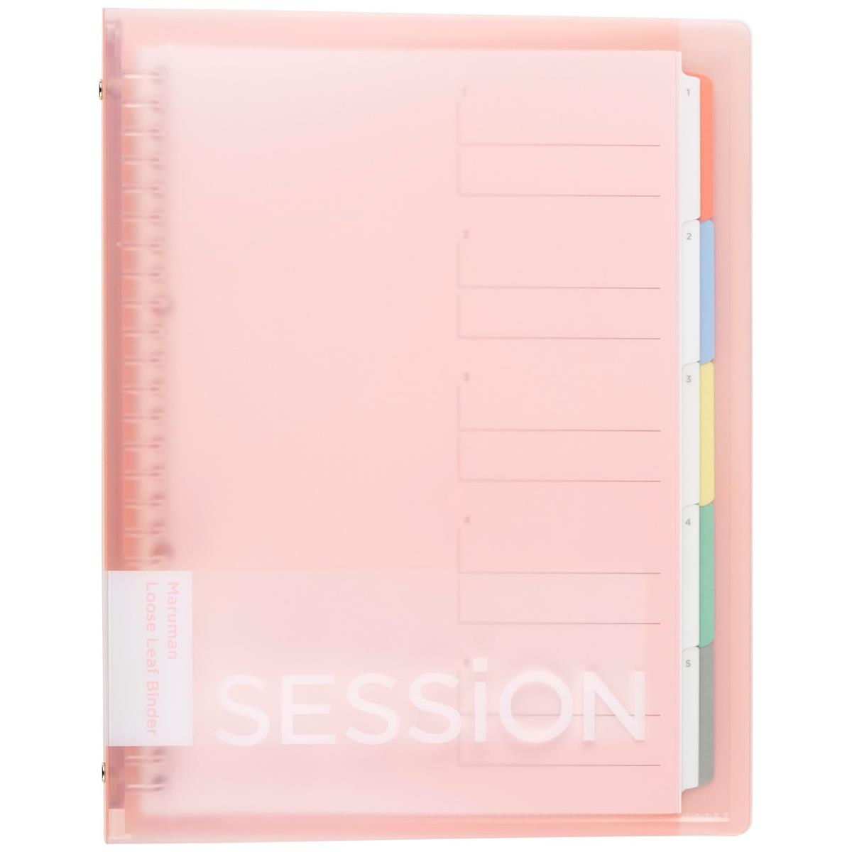 マルマン ルーズリーフ バインダー セッション B5 26穴 ライトピンク さくら F310A-38