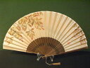 古都伝来 梅幸/シルク染め生地/7寸 型染め絵 山ぶどう/女性用扇子女物扇子