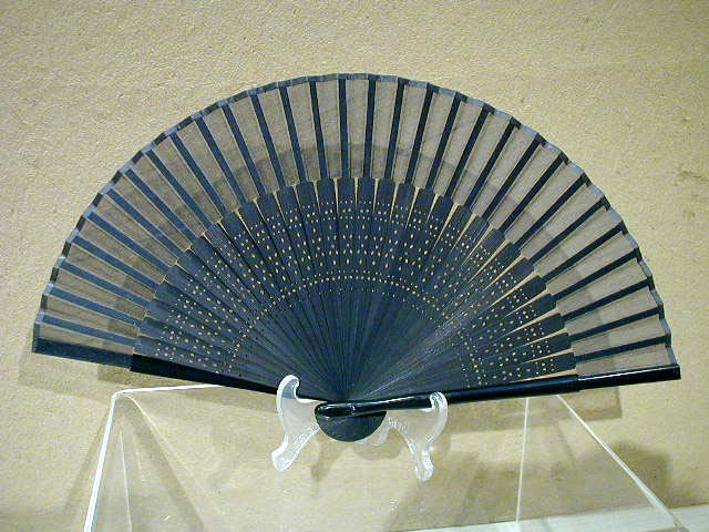 黒ミニ扇子／ブラックフォーマル／