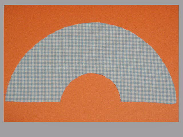 【別注】セミオーダー扇子/綿生地/水色/ギンガムチェック【男性用女性用ミニハマグリシェル四角扇スクエア】左利き可