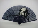 男物扇子/達磨/だるま柄(紺)/和柄/7.5寸/男性用紳士用扇子 メンズ