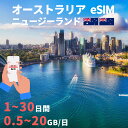 オーストラリアeSIM ニュージーランドeSIM Australia New Zealand 1~30日間 500MB 1GB 2GB 3GB 10GB 20GB 超高速 プリペイドeSIM メールにてQRコード送信 simカード 一時帰国 短期 出張 出張神技 デザリング可 本人認証不要 WIFIより速い