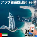 アラブ首長国連邦eSIM イマーラートeSIM ドバイeSIM 500MB 1GB 3GB 5GB 10GB 20GB 1~30日間 UAE United Ar...