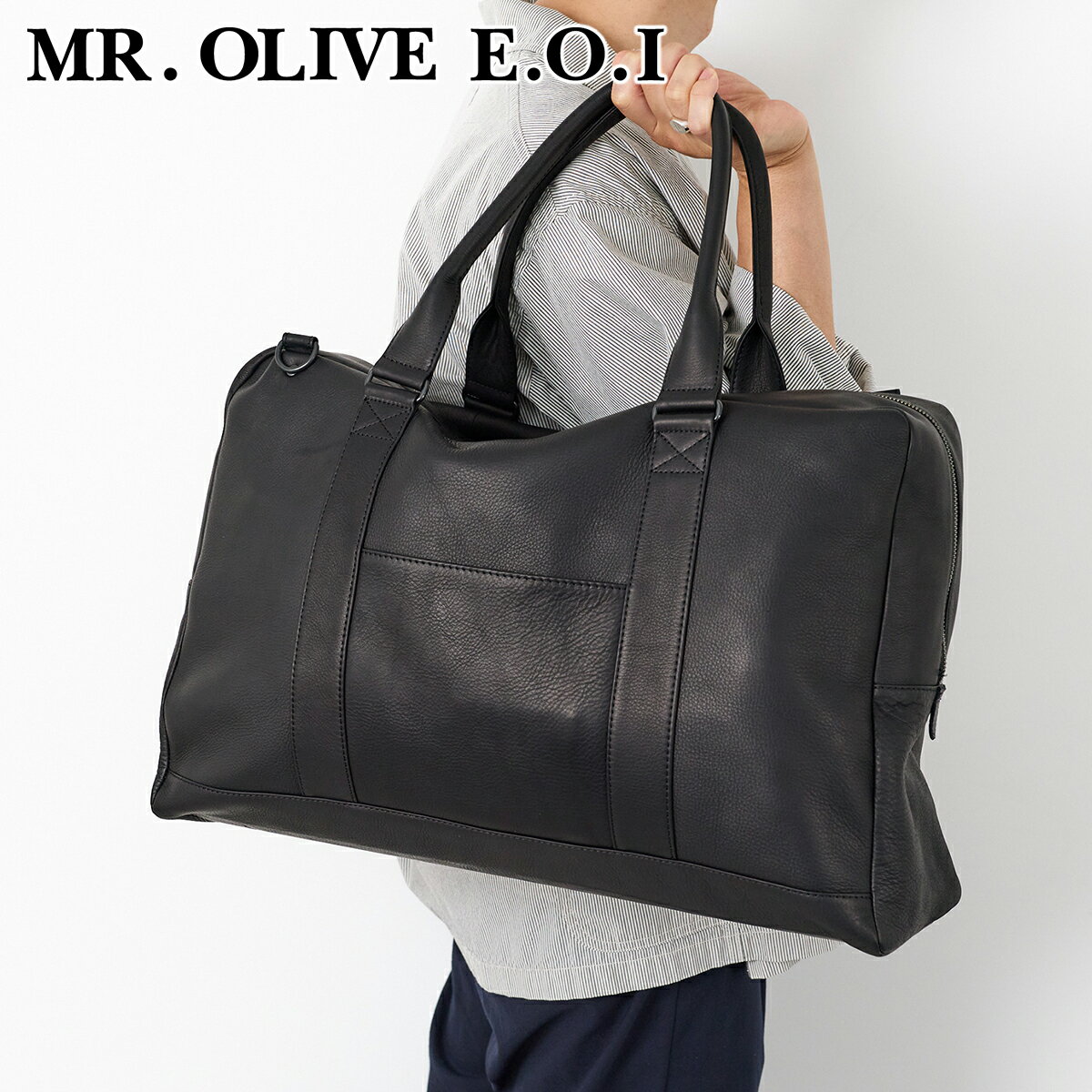 乐天商城 - 【ミスターオリーブ 安心の3年保証付】 MR.OLIVE E.O.I ミスターオリーブ イーオーアイ バッグIMPERMA-LEATHER インパーマレザー 2WAY WORK & BOSTON ME619メンズ ボストンバッグ 日本製 ギフト プレゼント ブランド