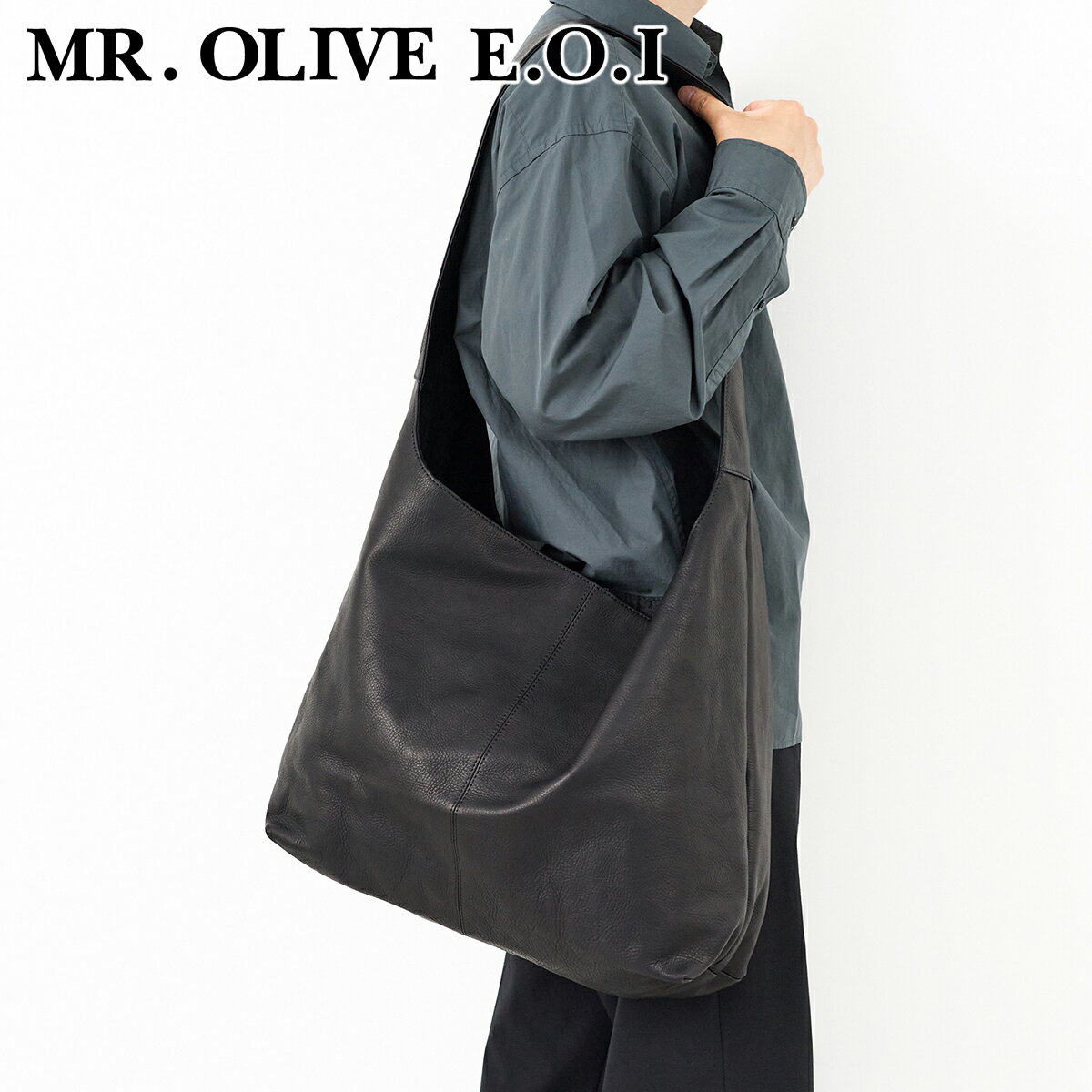 Rakuten - 【ミスターオリーブ 安心の3年保証付】 MR.OLIVE E.O.I ミスターオリーブ イーオーアイ バッグIMPERMA-LEATHER インパーマレザー BIG SHOULDER BAG ME649メンズ ショルダーバッグ 斜めがけ 日本製 ギフト プレゼント ブランド