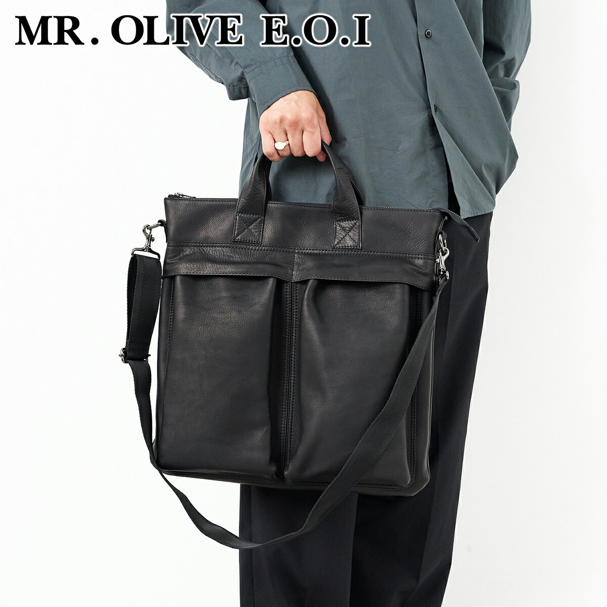  MR.OLIVE E.O.I ミスターオリーブ イーオーアイ バッグIMPERMA-LEATHER インパーマレザー HELMET BAG ME666メンズ トートバッグ 日本製 ギフト プレゼント ブランド