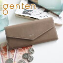 ゲンテン 革長財布 レディース 【選べるかわいいノベルティ付】 genten ゲンテン 長財布Piacere（ピアチェーレ） 小銭入れ付き長財布 44290（42450）レディース 財布 ギャルソン 財布 大容量 ギフト かわいい おしゃれ プレゼント ブランド