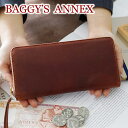 【選べるかわいいノベルティ付】 BAGGY'S ANNEX バギーズアネックス 長財布OILED CLASSIC 小銭入れ付き長財布（ラウンドファスナー式）..