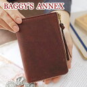 【選べるかわいいノベルティ付】 BAGGY'S ANNEX バギーズアネックス 財布OILED CLASSIC 小銭入れ付き二つ折り財布(L字ファスナー式) L...