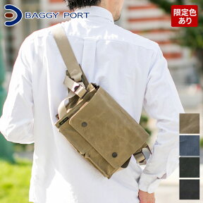 【4/25限定★最大100%ポイントバック】BAGGY PORT バギーポート ロウ引きパラフィン ウエストバッグ ACR-442メンズバッグ ヒップバッグ ウエストポーチ 帆布 キャンバス カジュアル 日本製 ギフト プレゼント ブランド