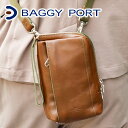 バギーポート バッグ メンズ 【選べる実用的ノベルティ付】 BAGGY PORT バギーポート バッグKOI コーアイ SLANTING ミニ ショルダーバッグ KOT-1011メンズ レディース カーフレザー クラッチバッグ バッグインバッグ 2WAY 斜めがけ 日本製 男女兼用 ユニセックス