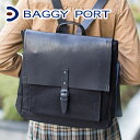 バギーポート バッグ メンズ 【選べる実用的ノベルティ付】 BAGGY PORT バギーポート バッグウォッシュ加工6号帆布×オイルレザー リュック（小） TEPP-460TEPP460G メンズ バッグ リュックサック デイパック バックパック 大容量 大人 日本製 プレゼント 旅行 旅行バッグ ブランド