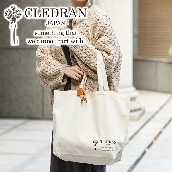  CLEDRAN クレドラン バッグLOGO（ロゴ） トートバッグ（L） CR-CL3256レディース カジュアルトート エコバッグ グロッサリーバッグ 日本製 ギフト かわいい おしゃれ プレゼント ブランド