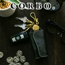 コルボ 【選べる実用的ノベルティ付】 CORBO. コルボ キーケースfull grain Bridle Leather フルグレイン ブライドルレザーキーケース 1LM-1606メンズ 小物 Black London colour Dark stain 日本製 ギフト プレゼント ブランド