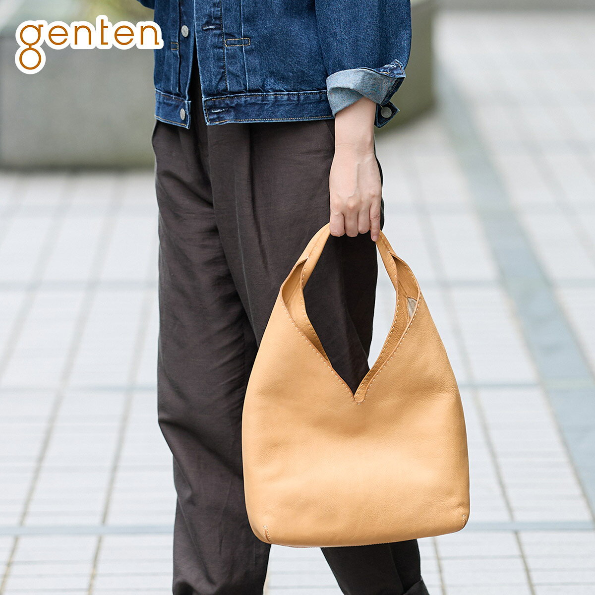 Rakuten - 【ゲンテン 3年保証＋ケアセット付】 genten ゲンテン バッグCUOIO（クオイオ） ワンショルダーバッグ 44576レディース ショルダーバッグ トートバッグ ヌメ革 ヌメ皮 ギフト かわいい プレゼント ブランド
