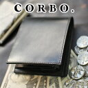 コルボ 二つ折り財布 メンズ 【選べる実用的ノベルティ付】 CORBO. コルボ英国製 face Bridle Leatherフェイス ブライドルレザー シリーズ小銭入れ付き二つ折り財布 1LD-0229メンズ 財布 日本製 ギフト プレゼント ブランド イギリス製 本革 丈夫 堅牢性