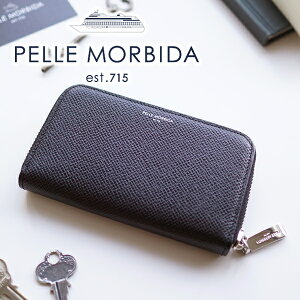 【ケアセット＋選べるノベルティ付】 PELLE MORBIDA ペッレモルビダ キーケースBarca バルカ エンボスレザーカードキーケース PMO-BAAC003メンズ スマートキー 車の電子キー ペッレ モルビダ ペレモルビダ 日本製 ギフト プレゼント イタリア