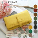 【選べるかわいいノベルティ付】 CLEDRAN クレドラン 長財布ADORE（アドレ） 小銭入れ付き長財布 CR-S6219レディース 財布 日本製 ギフト かわいい おしゃれ ブランド プレゼント 女性 定番 シンプル 本革 ナチュラル 人気