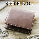 コルボ 本革財布 メンズ 【4/25限定★最大100%ポイントバック】 CORBO. コルボ 財布-Curious- キュリオス シリーズ小銭入れ付き二つ折り財布 8LO-1111メンズ 二つ折り 8LO 小さめ ミニマル コンパクト財布 日本製 ギフト プレゼント ブランド 軽量 軽い 大容量 カーキ