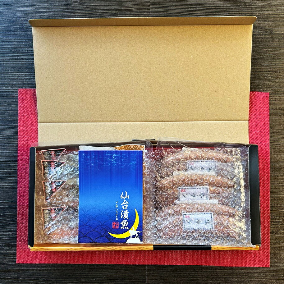 贈られて嬉しい　仙台味噌粕漬焼・牛タンソーセージ　3種7Pセット sentukehonnpo-10000805 仙台漬魚本舗 サンプル画像3