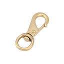 SENWA 日本製 真鍮製ヨットナスカン 丸頭18mm 生地 重量感あり バッグパーツ レザークラフト金具