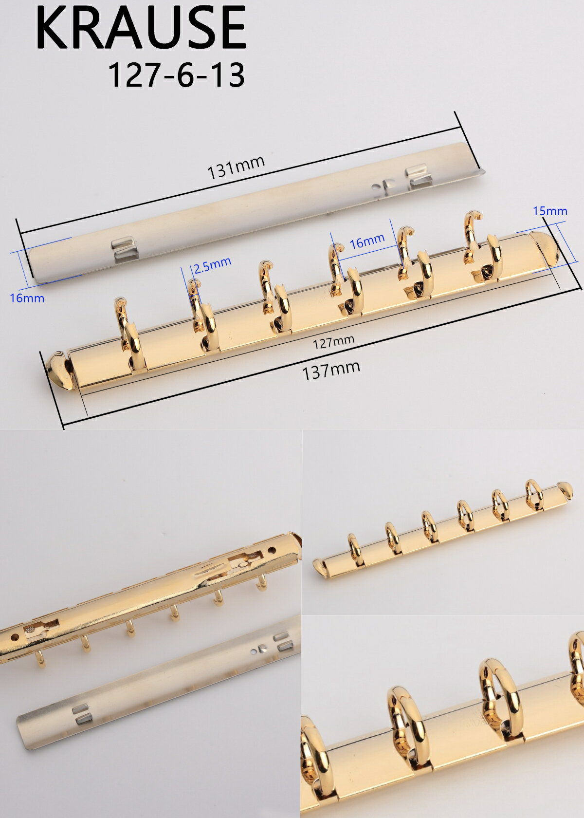 krause ���饦���Х������ Ĺ��127mm 6�� ��󥰷�11/13/15/20mm B7 �ߥ˥����� �˥å���/��