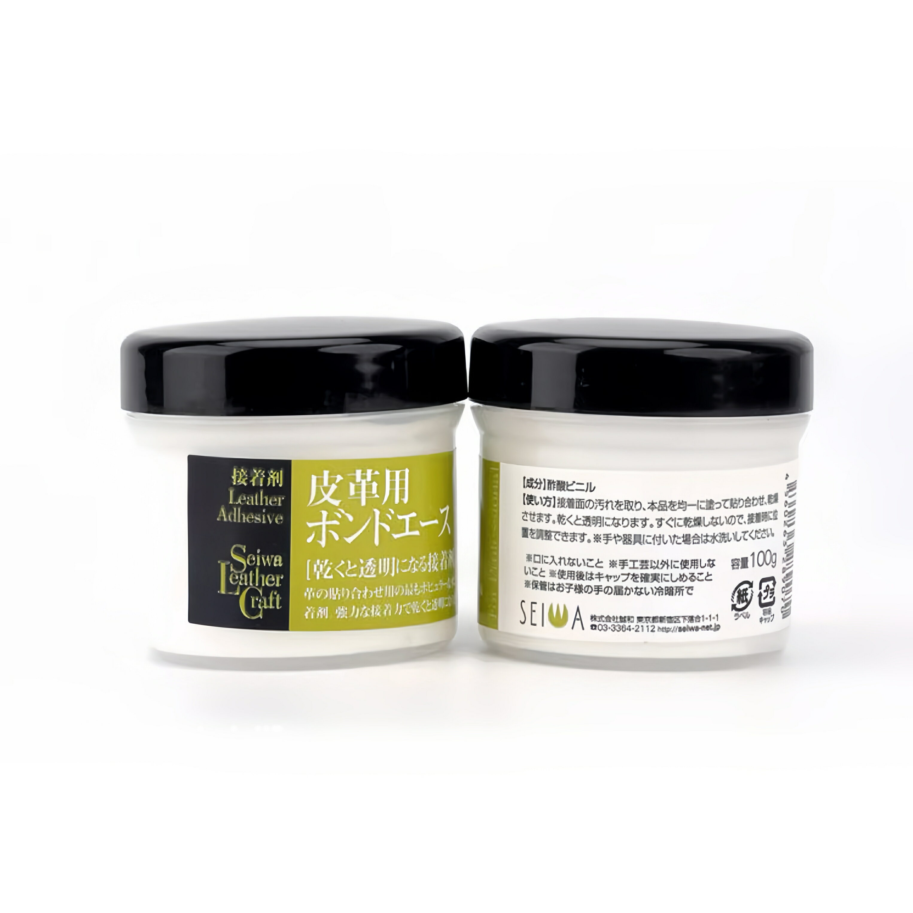 SEIWA 皮革用ボンドエース 100g 仕上げ剤