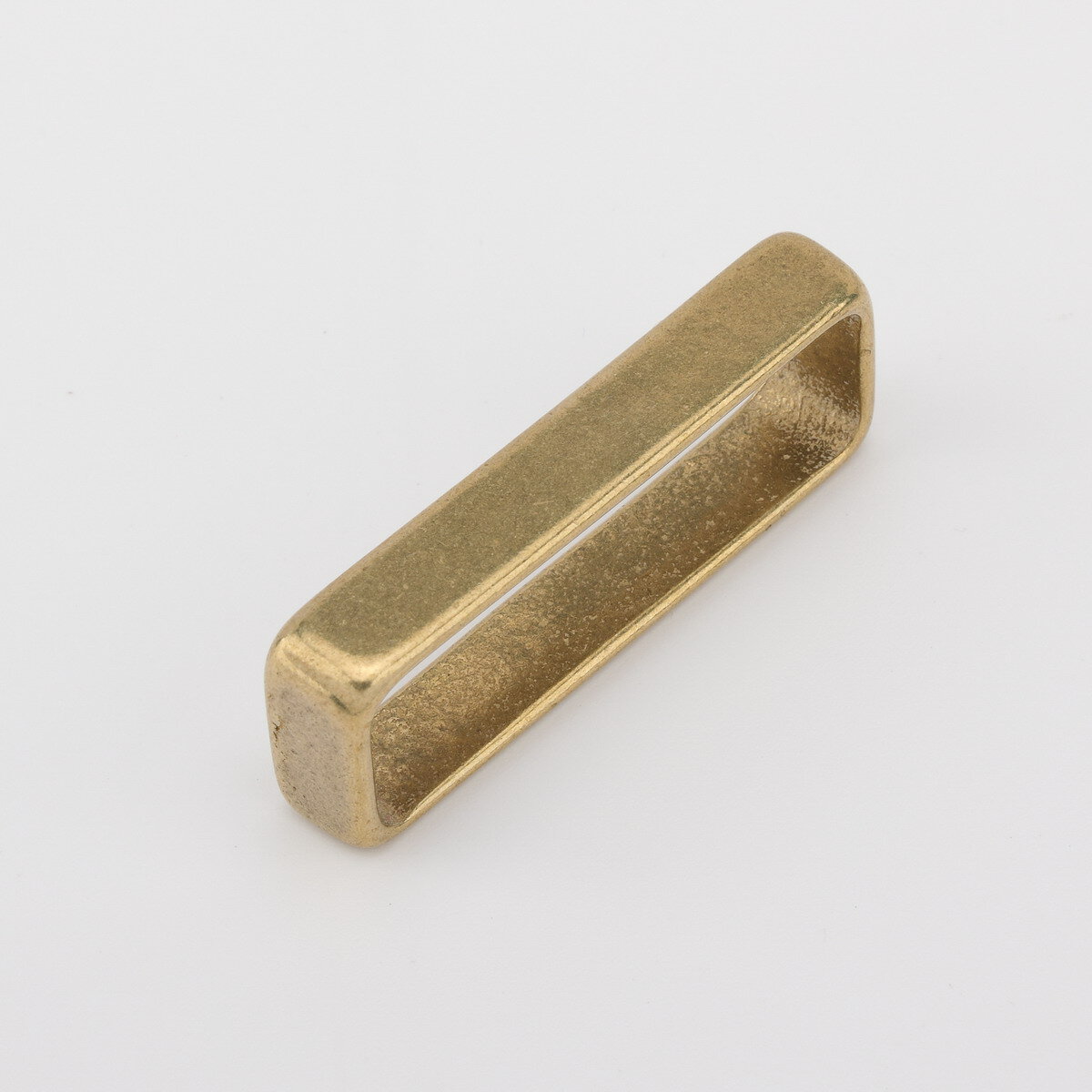 senwa センワ 真鍮生地 巾50mm ベルトバックル ループ ハンドメイド 定環 ブラス Dリング サルカン