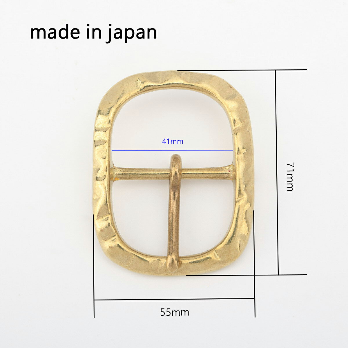 senwa 日本国産真鍮生地 ベルトバックル 幅41mm デザイン レザークラフト金具 交換用パーツ 尾錠 senwashop-10000163 千禾shop 楽天市場店 サンプル画像2