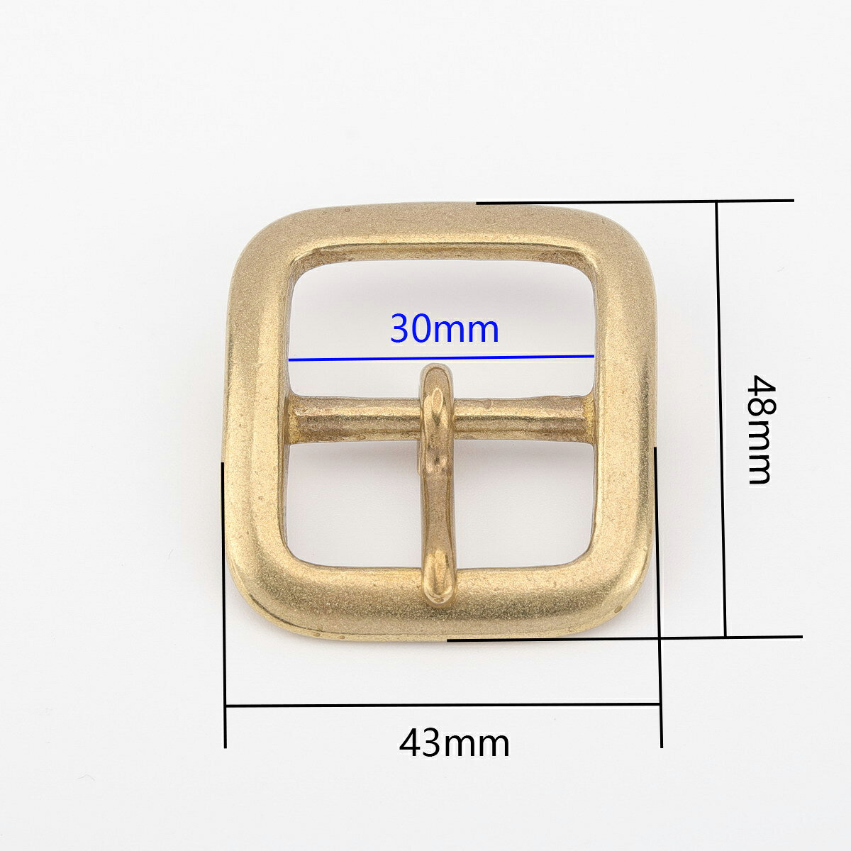 senwa 日本製 真鍮生地 ベルトバックル 幅30mm ニッケル・黒メッキ レザークラフト金具 交換用パーツ 尾錠 senwashop-10000173 千禾shop 楽天市場店 サンプル画像3